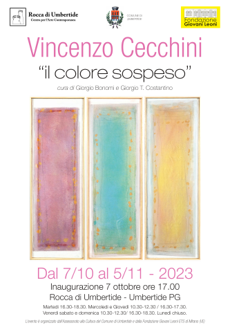 VINCENZO CECCHINI: Il colore sospeso - Rocca di Umbertide/Centro per l’arte contemporanea - Inaugurazione sabato 7 ottobre ore 17