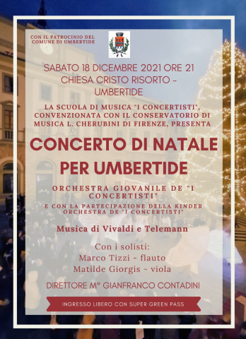 Il 18 dicembre “Concerto di Natale per Umbertide” de "I Concertisti"