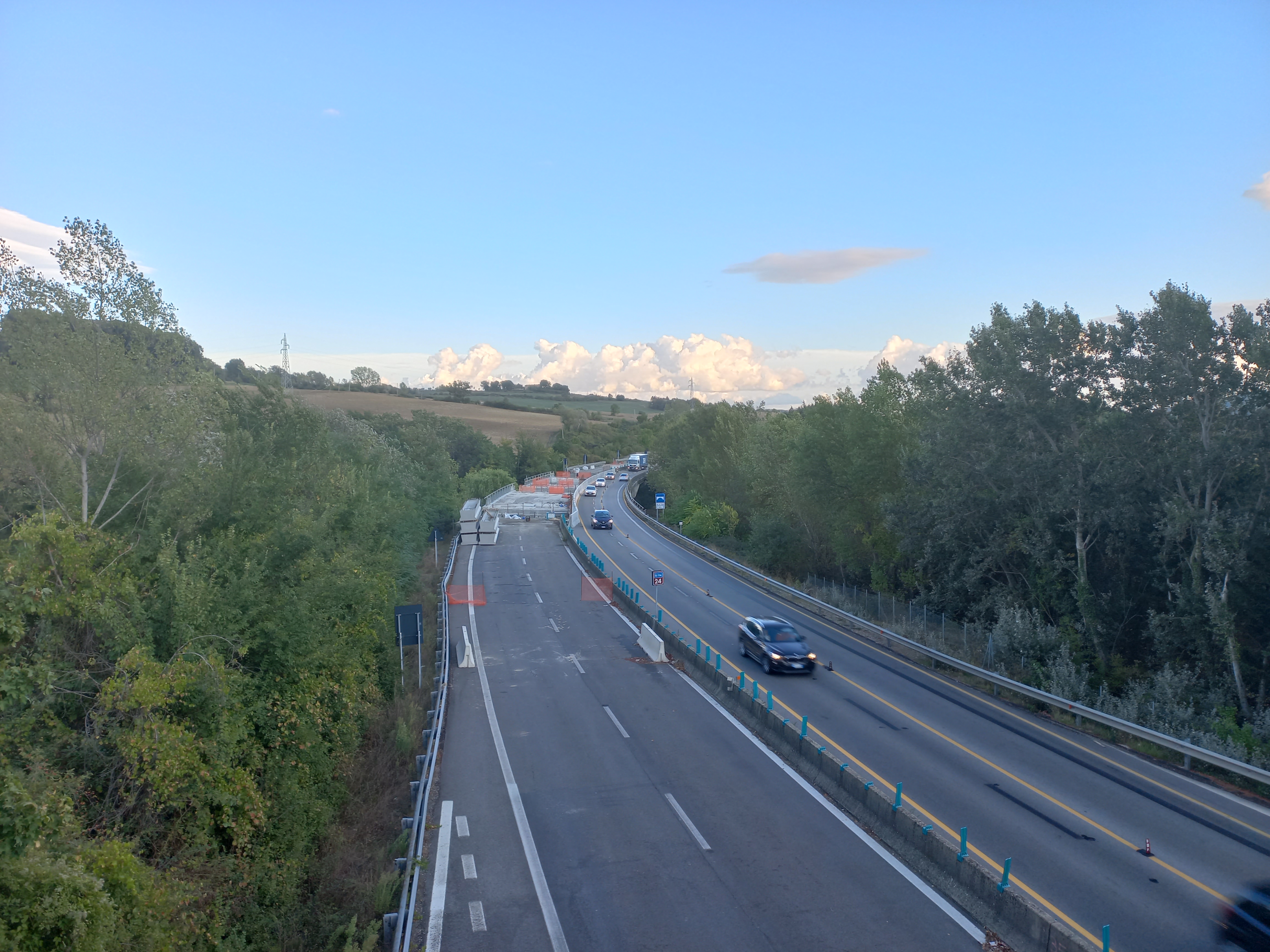 Chiusura tratto E45 tra l'uscita Umbertide-Gubbio e Umbertide Nord-via Roma nella notte tra il 4 e il 5 agosto