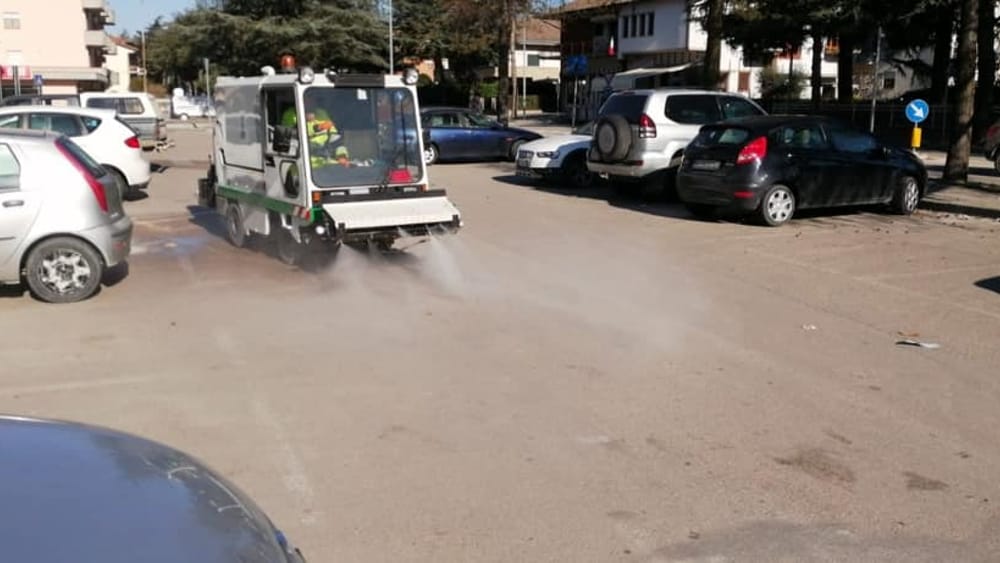 Coronavirus, a Umbertide partita la sanificazione delle strade
