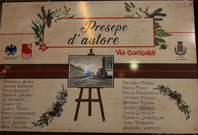 Una mostra di arte presepiale a cielo aperto in via Garibaldi, ventuno artisti umbertidesi danno vita a “Presepe d'autore”  